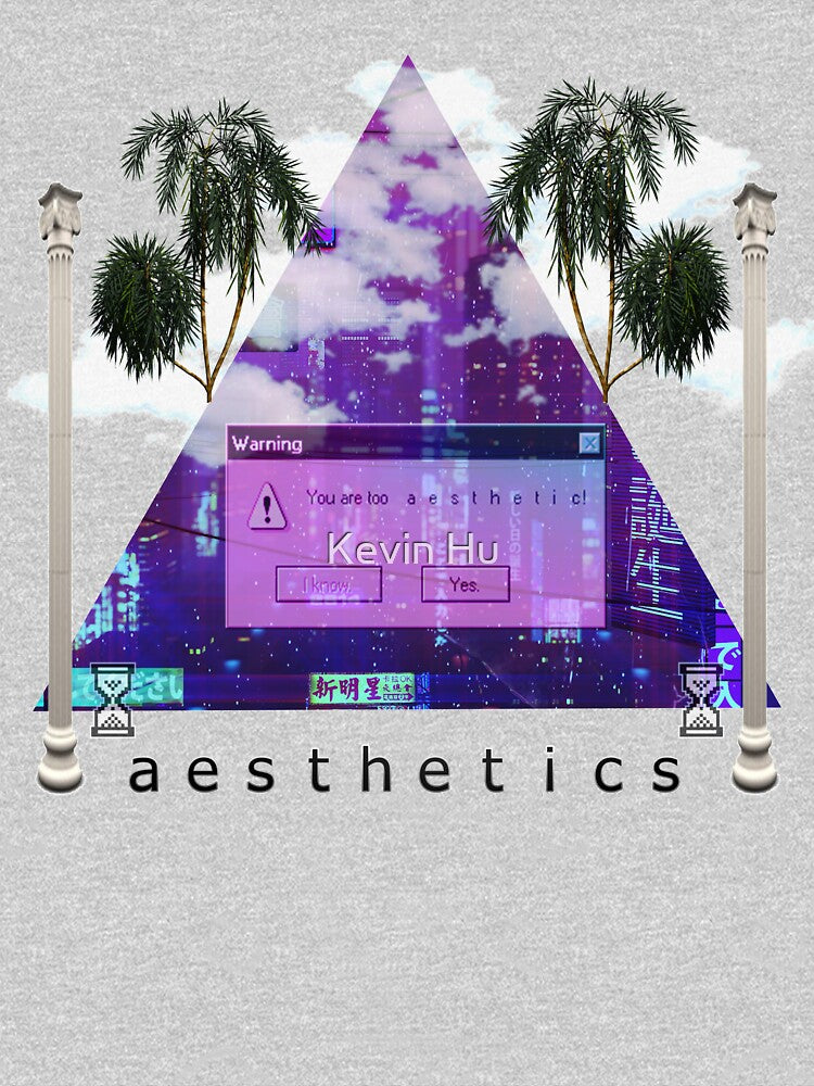 Too Aesthetic Vaporwave by Kevin Hu T-Shirts, Hoodie, Sweatshirt | BlankRebels.com (Image 2)