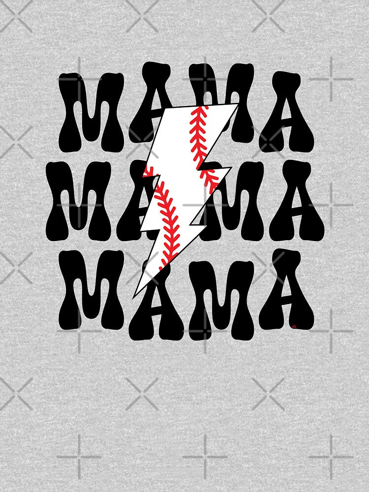 Baseball Mom Shirt, Baseball Mama Shirt, by DAM Creative, by DAM Creative ⭐⭐⭐⭐⭐ Hoodie, Sweatshirt (Image 2)