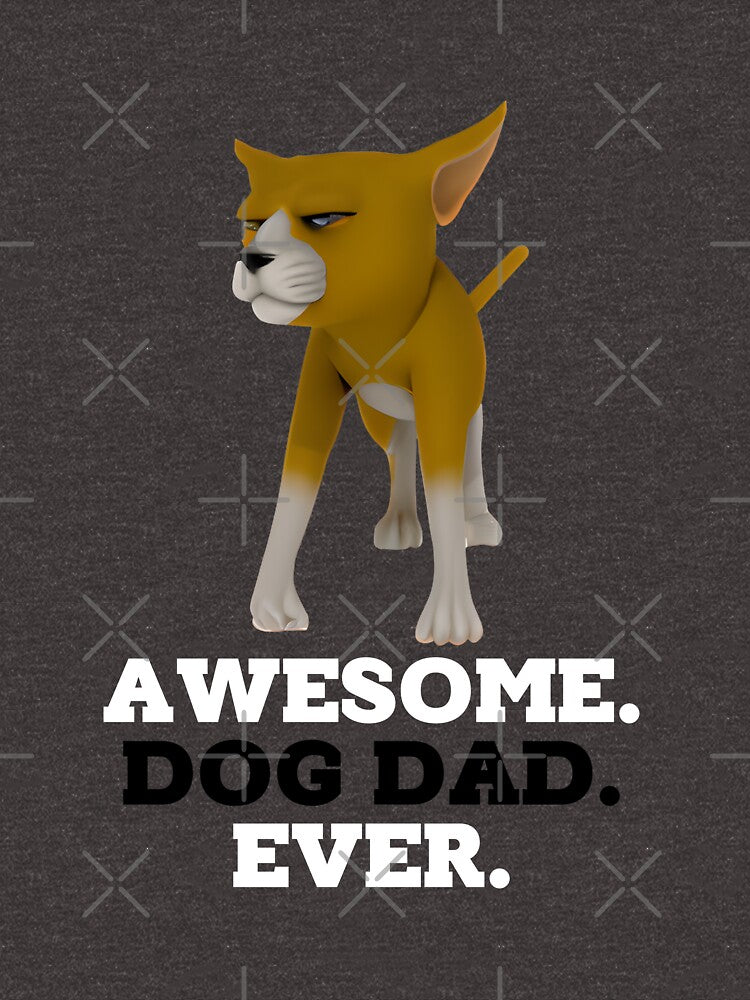 Mens Awesome Dog Dad Ever 3D  Funny Fathers Day Hilarious Graphic Puppy Tee Guy by BOHOVIN Hoodie, Sweatshirt (Image 3)
