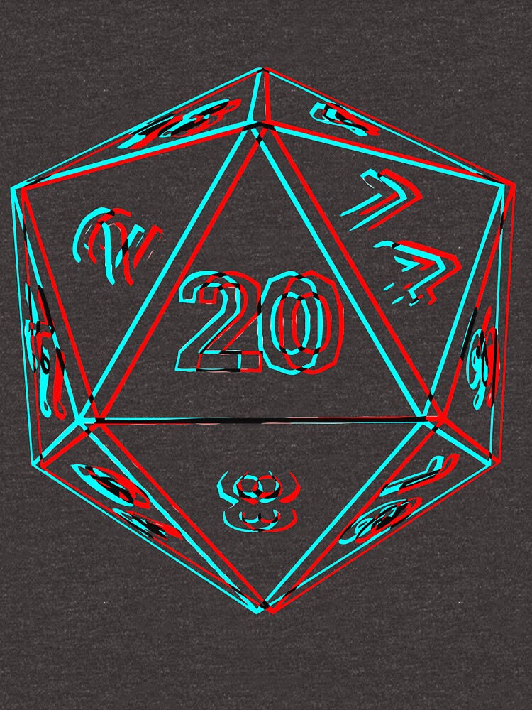 3D D20 Dice by MangaKid T-Shirts, Hoodie, Sweatshirt | BlankRebels.com (Image 3)