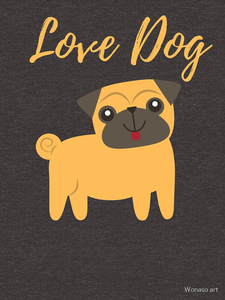 Love Dog Graphic T-Shirts,Love Dog Mask-Stickers & Magnets Essential T-Shirt by Wonaso art Hoodie, Sweatshirt (Image 3)