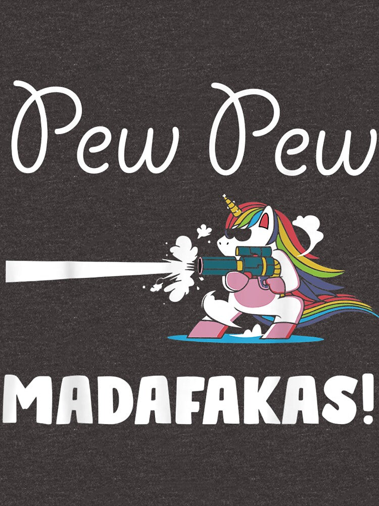 Pew Pew Madafakas Women Unicorn Funny by saryxyvuk T-Shirts, Hoodie, Sweatshirt | BlankRebels.com (Image 3)
