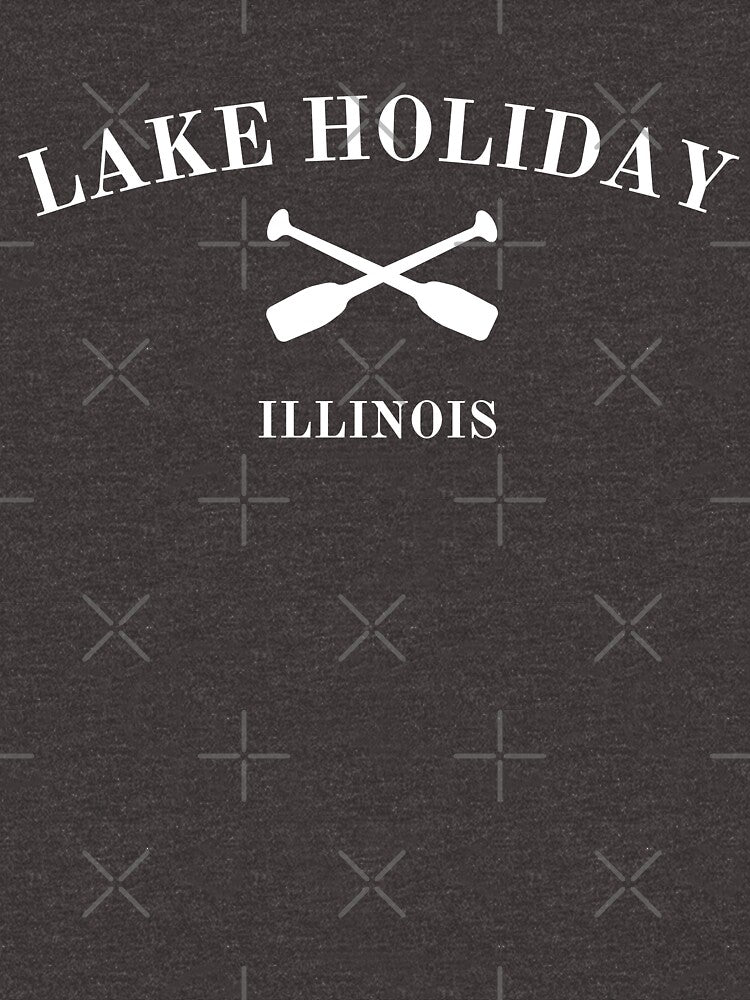 Lake Holiday Illinois White Lettering by MoodyGoodsStudio T-Shirts, Hoodie, Sweatshirt | BlankRebels.com (Image 3)