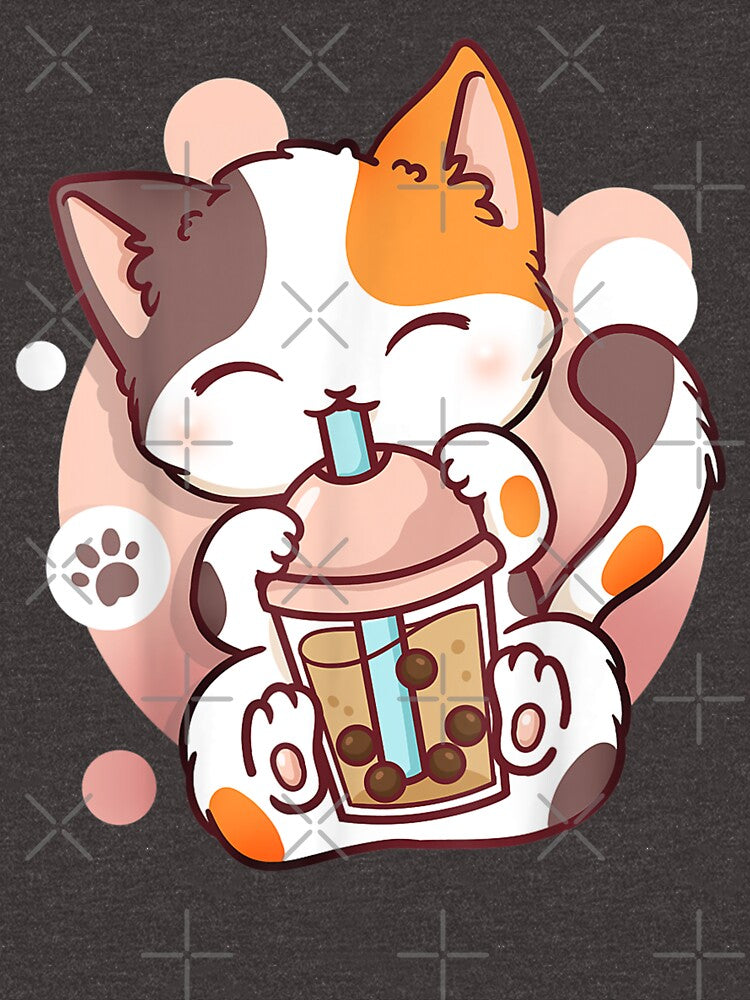 Cat Boba Tea Bubble Tea Anime Kawaii Neko by studiorabit T-Shirts, Hoodie, Sweatshirt | BlankRebels.com (Image 3)