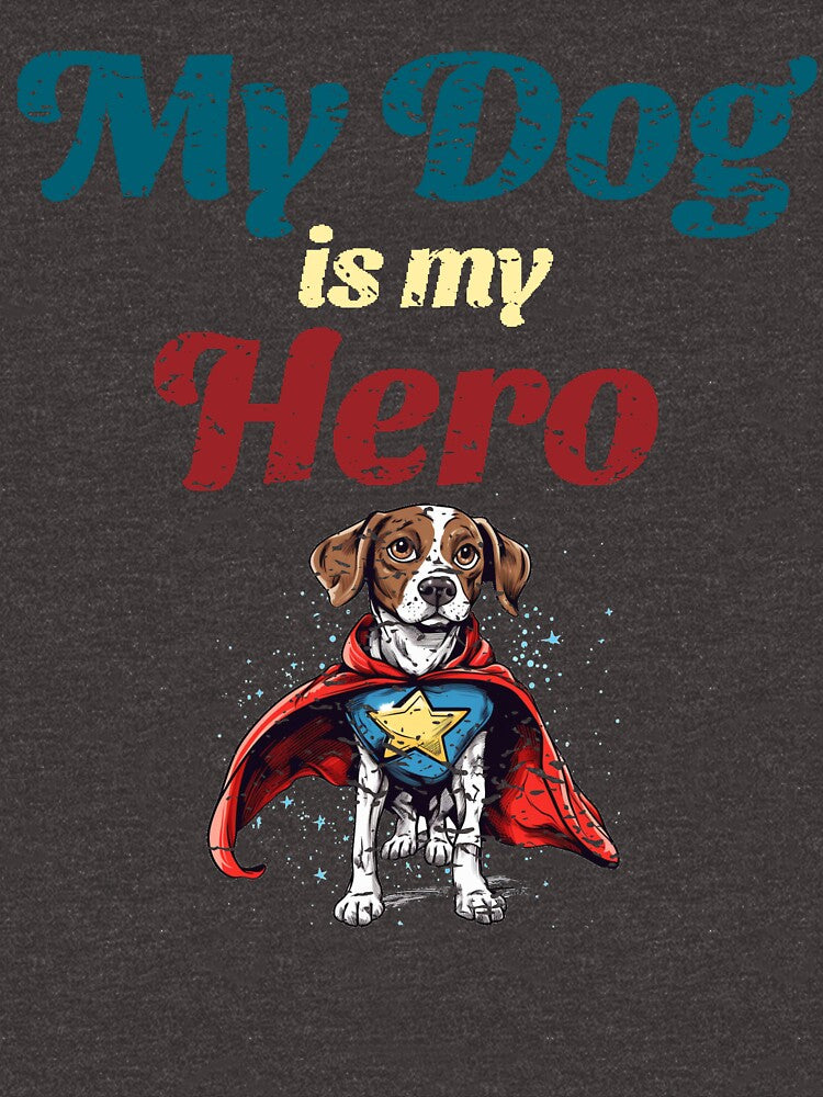 My Dog Is My Hero (Medium Dog Version) - Dog Lovers Tees by GVRDesign Hoodie, Sweatshirt | BlankRebels.com (Image 3)