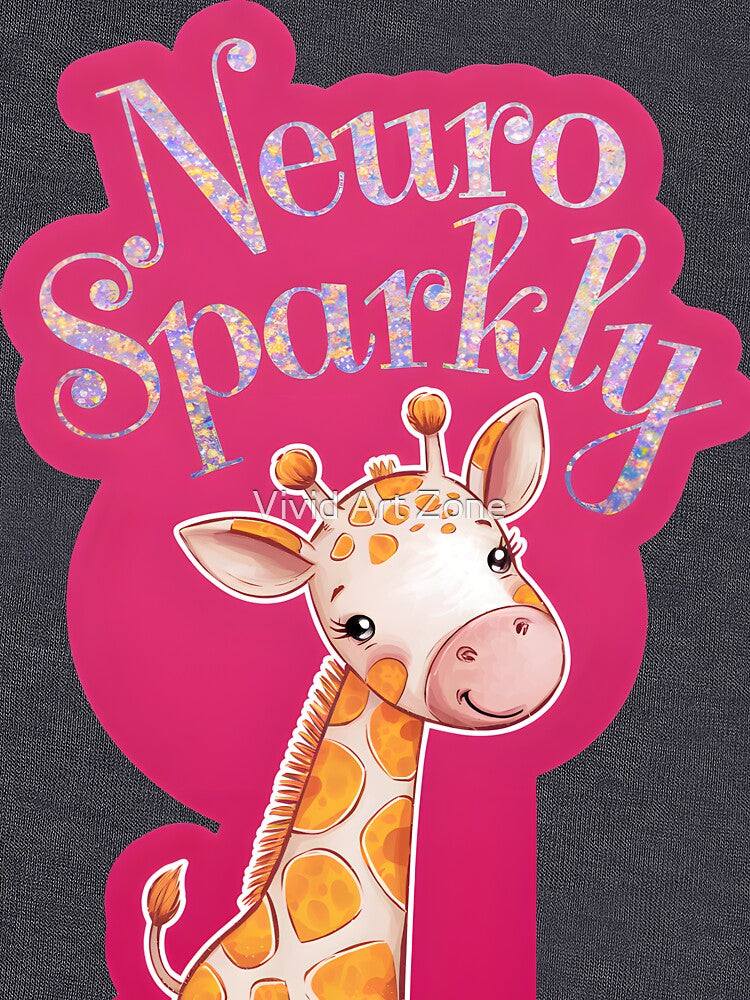 Neuro Sparkly – Stand Tall, Shine Bright Giraffe by Vivid Art Zone T-Shirts, Hoodie, Sweatshirt | BlankRebels.com (Image 3)