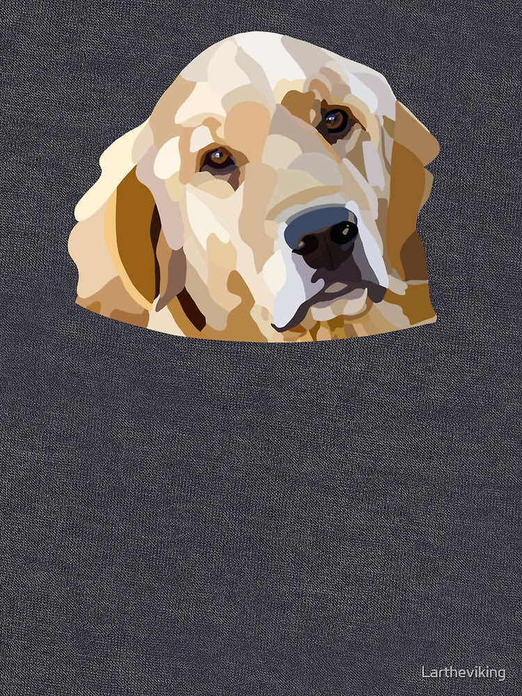 Golden Retriever Hand Drawn Digital Art by Lartheviking T-Shirts, Hoodie, Sweatshirt | BlankRebels.com (Image 3)