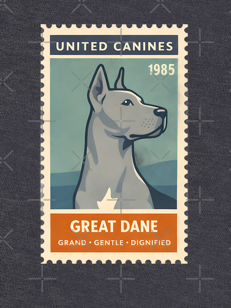 Vintage Great Dane Stamp Art by postmarkpaw T-Shirts, Hoodie, Sweatshirt | BlankRebels.com (Image 3)