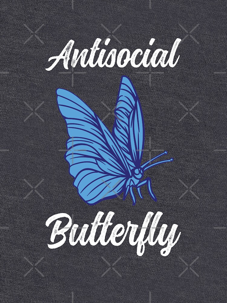 Antisocial Butterfly Funny Introvert by 74ninetees T-Shirts, Hoodie, Sweatshirt | BlankRebels.com (Image 3)