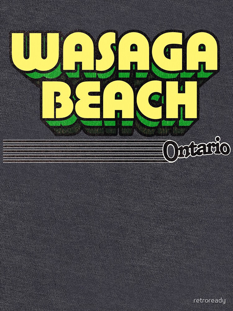Wasaga Beach Ontario Retro Stripes T-Shirts, Hoodie, Sweatshirt