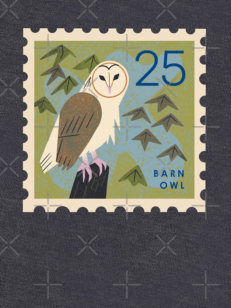 Barn Owl Postage Stamp by Renea L Thull
