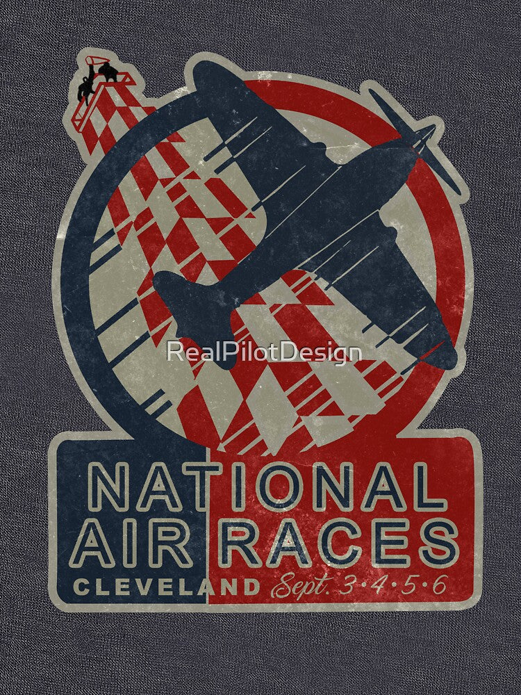 National Air Races Vintage Airplane Racing Design by RealPilotDesign