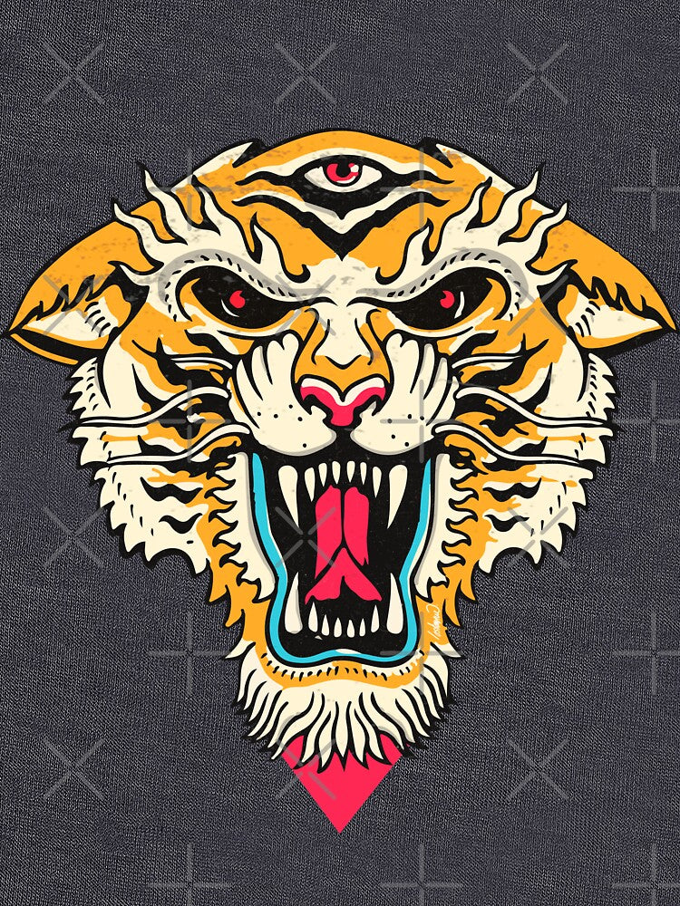 Tiger 3 Eyes by Lostanaw T-Shirts, Hoodie, Sweatshirt | BlankRebels.com (Image 3)