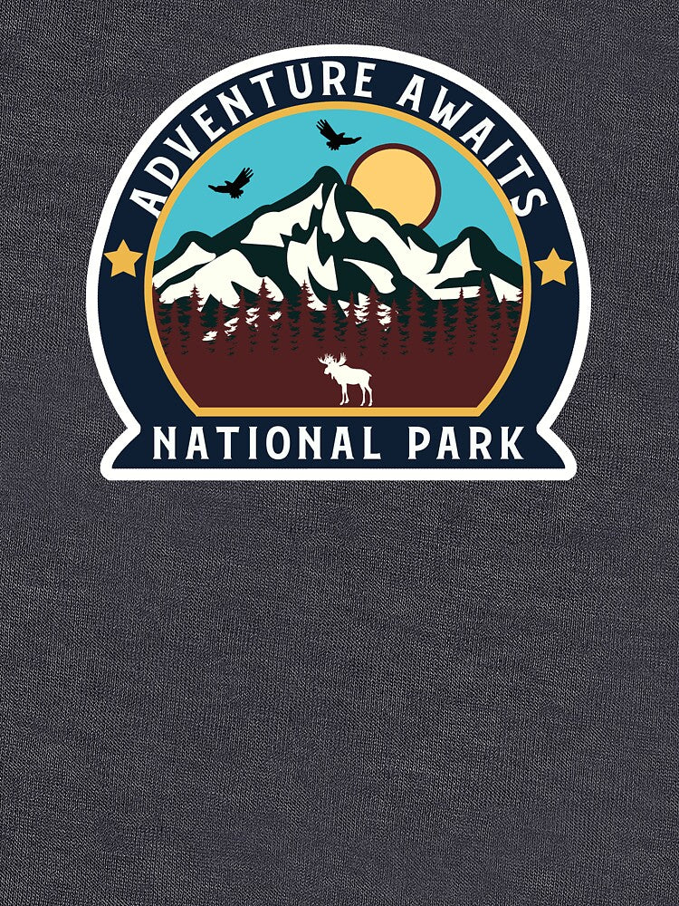 Adventure Awaits National Park-vintage by Road-tees Hoodie, Sweatshirt | BlankRebels.com (Image 3)