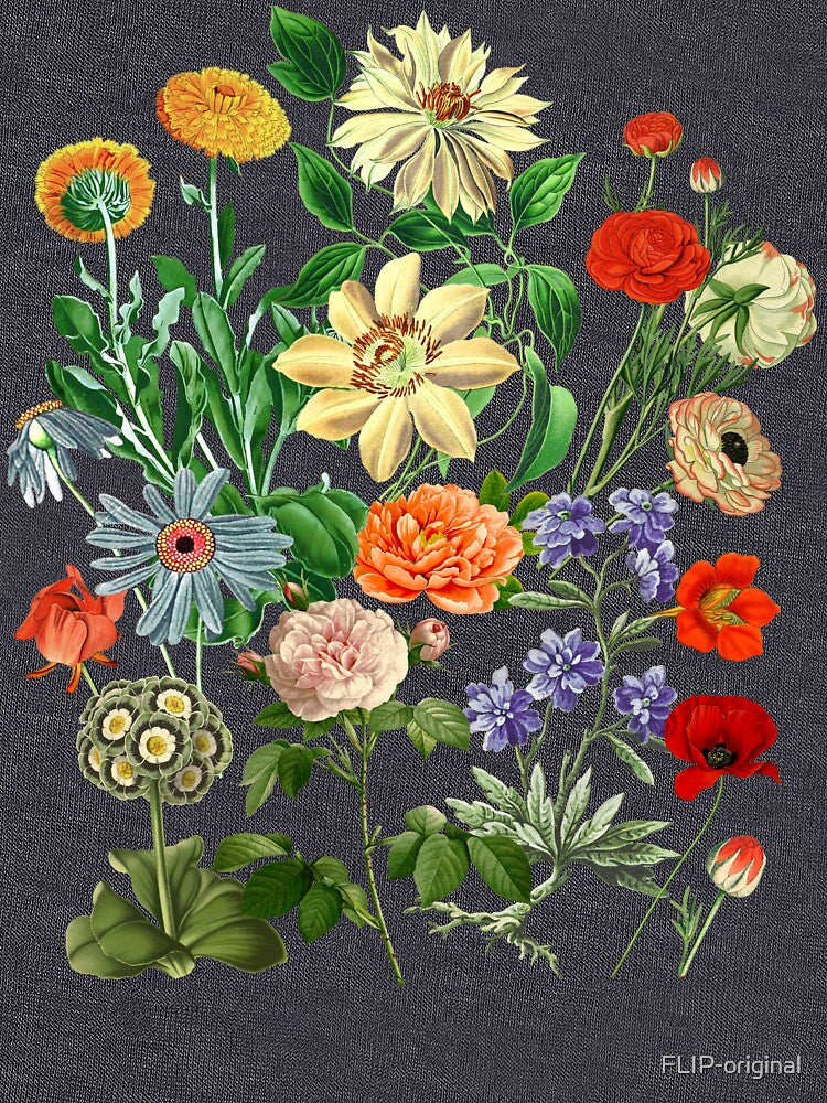 Vintage Flowers Botanical Art T-Shirts, Hoodie, Sweatshirt