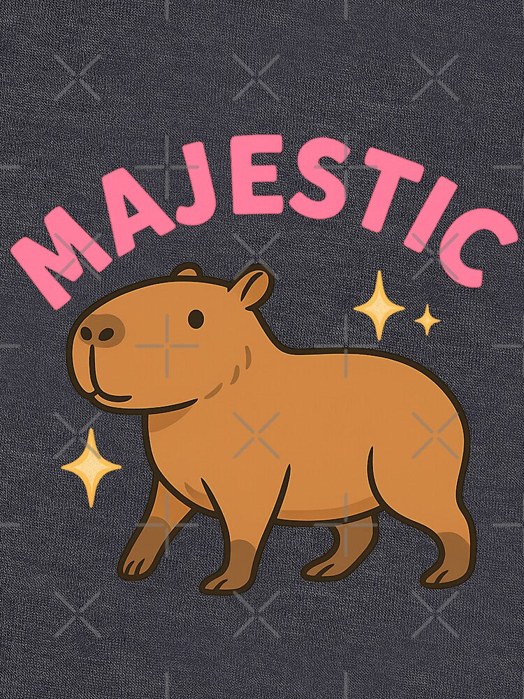 Majestic Capybara – Cute Confident Cartoon Design by Soft rot studio T-Shirts, Hoodie, Sweatshirt | BlankRebels.com (Image 3)
