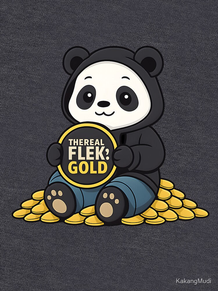 Cool Panda Sitting on Gold Coins by KakangMudi T-Shirts, Hoodie, Sweatshirt | BlankRebels.com (Image 3)