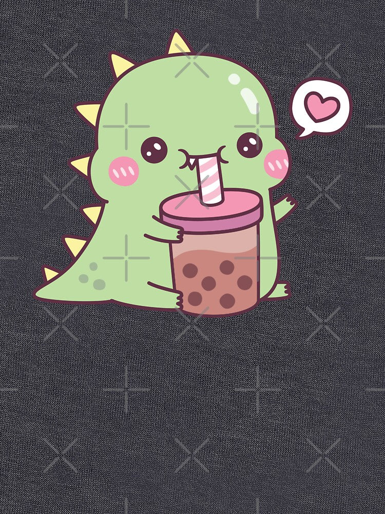 Cute Dino Loves Boba Tea by rustydoodle T-Shirts, Hoodie, Sweatshirt | BlankRebels.com (Image 3)