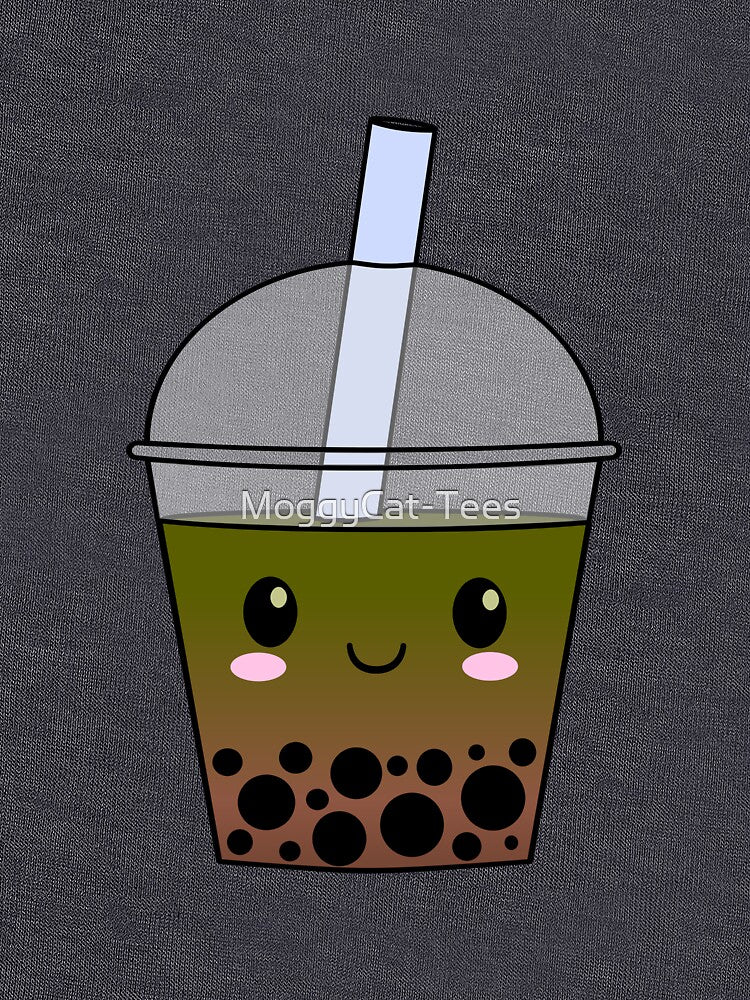 Cute matcha bubble tea by MoggyCat-Tees Hoodie, Sweatshirt | BlankRebels.com (Image 3)