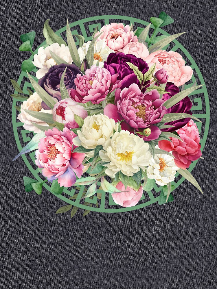 Beautiful Botanic Peonies with Leaves by PurrfectJourney T-Shirts, Hoodie, Sweatshirt | BlankRebels.com (Image 3)