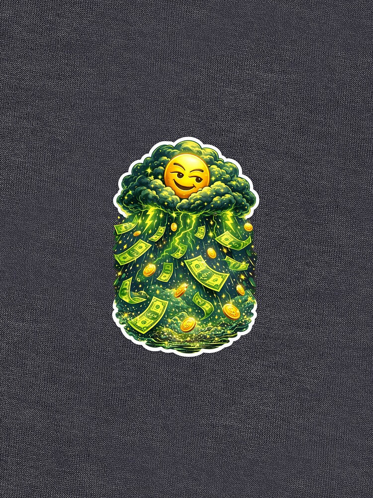 Viral Money Meme Sticker by Elloracomplex T-Shirts, Hoodie, Sweatshirt | BlankRebels.com (Image 3)