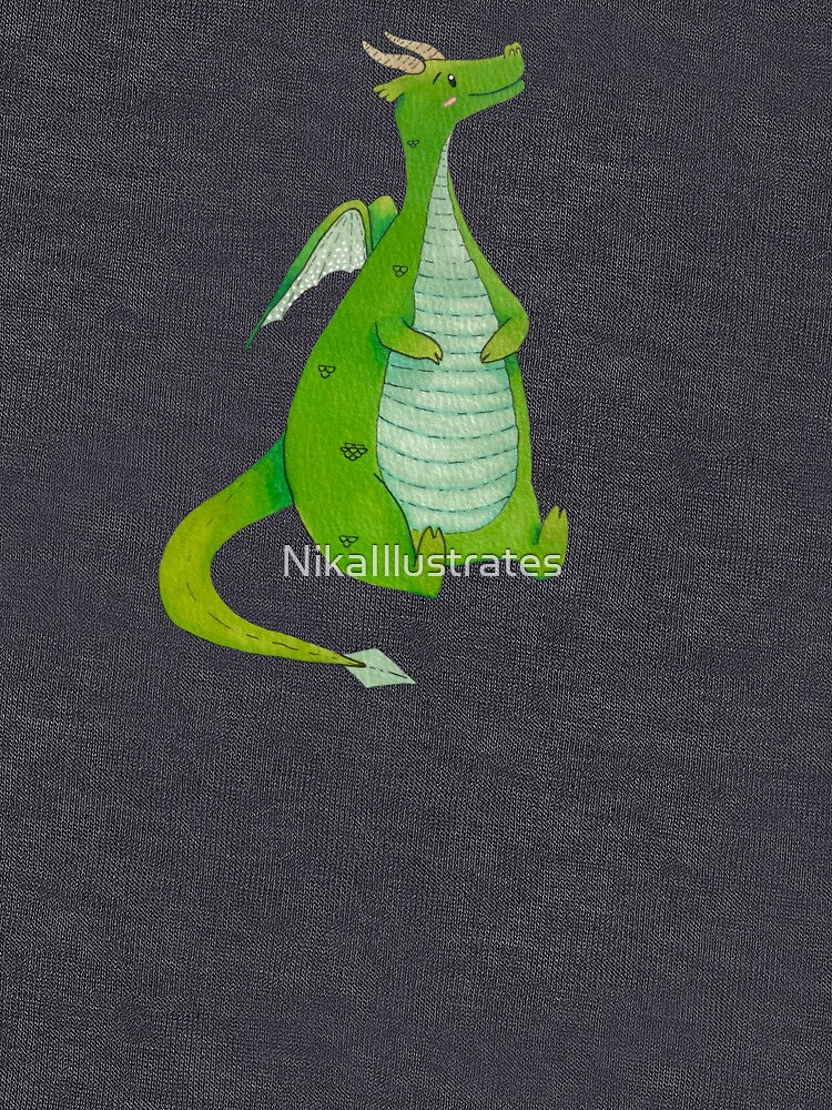Cute Dragon Illustration by NikaIllustrates T-Shirts, Hoodie, Sweatshirt | BlankRebels.com (Image 3)