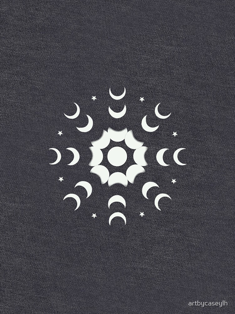 Moon phase design by artbycaseylh T-Shirts, Hoodie, Sweatshirt | BlankRebels.com (Image 3)