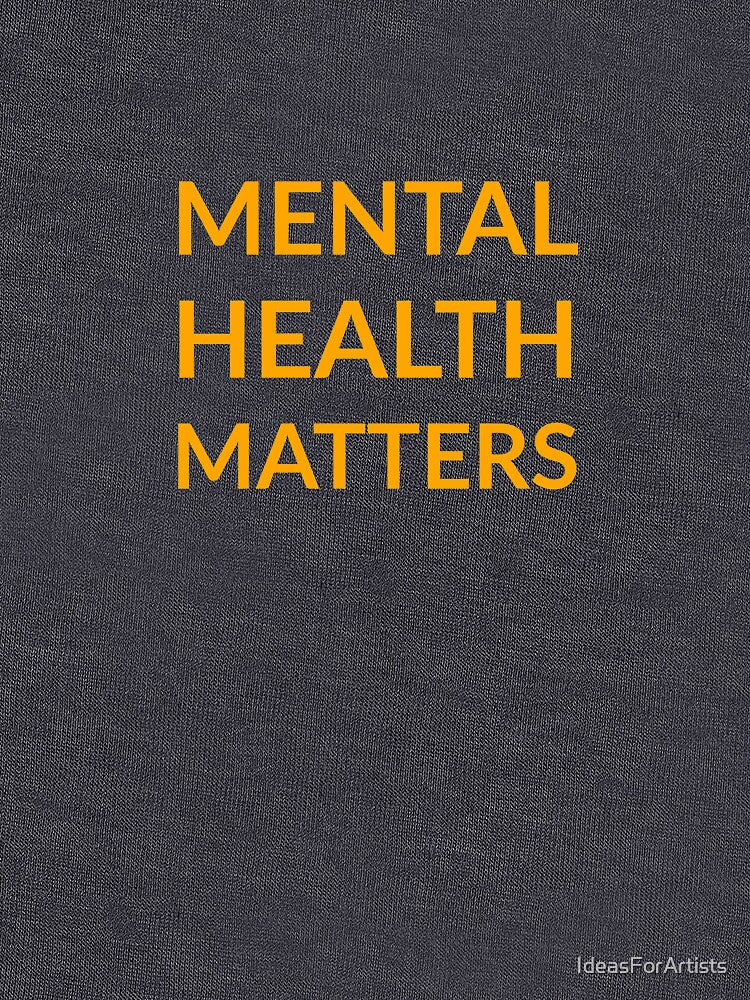 MENTAL HEALTH MATTERS (yellow text) by Inspirationmotivation T-Shirts, Hoodie, Sweatshirt | BlankRebels.com (Image 3)