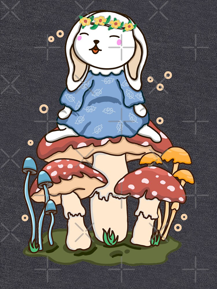 Bunny and Mushroom by Kimprut T-Shirts, Hoodie, Sweatshirt | BlankRebels.com (Image 3)