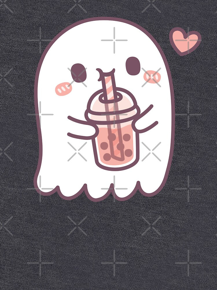 Cute Ghost Loves Boba Tea by rustydoodle T-Shirts, Hoodie, Sweatshirt | BlankRebels.com (Image 3)