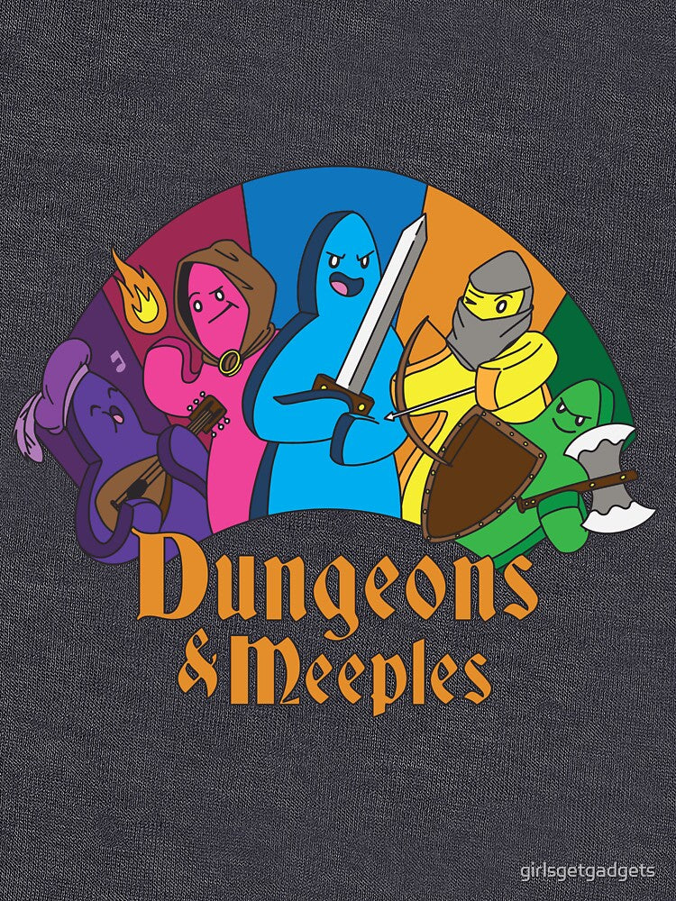 Dungeons and Meeples by girlsgetgadgets T-Shirts, Hoodie, Sweatshirt | BlankRebels.com (Image 3)