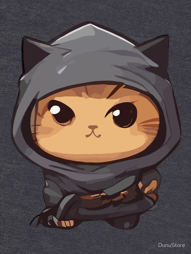 cute kawaii Ninja Cat by DunuStore T-Shirts, Hoodie, Sweatshirt | BlankRebels.com (Image 3)