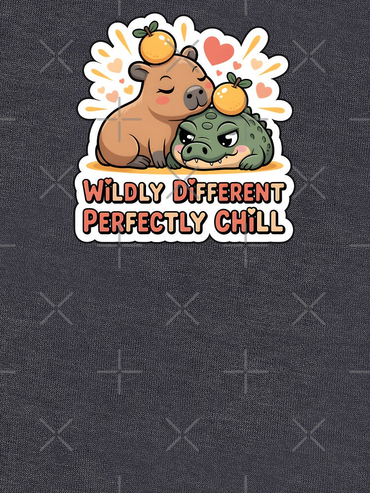 Valentine Wildly Different Perfectly Chill Cute Animal Couple Sticker  Funny Valentine Gift by Nuist25... (Image 3)