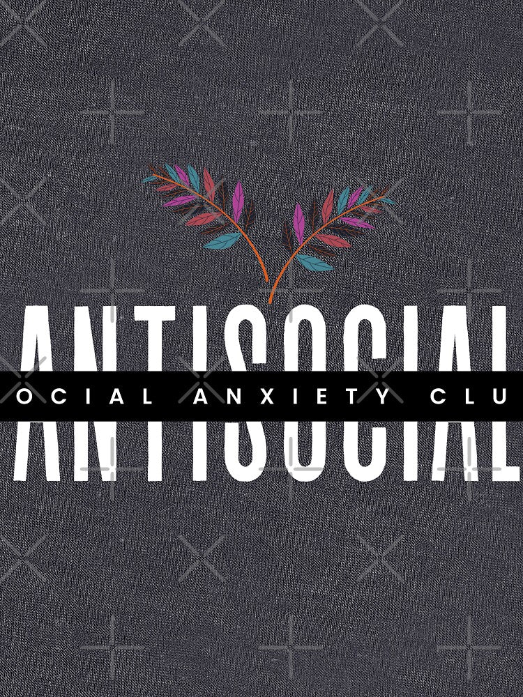 Antisocial Social Anxiety Club Laureate by danielliamgill T-Shirts, Hoodie, Sweatshirt | BlankRebels.com (Image 3)