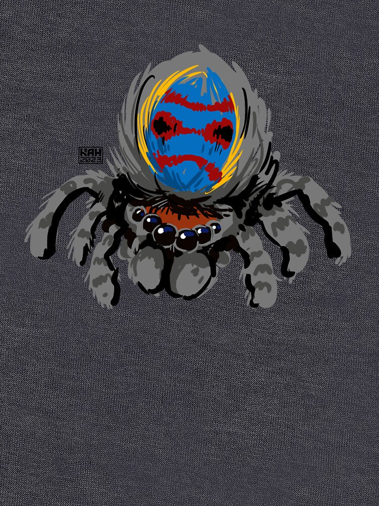 Peacock Spider Doodle by MrHinkleDraws T-Shirts, Hoodie, Sweatshirt | BlankRebels.com (Image 3)