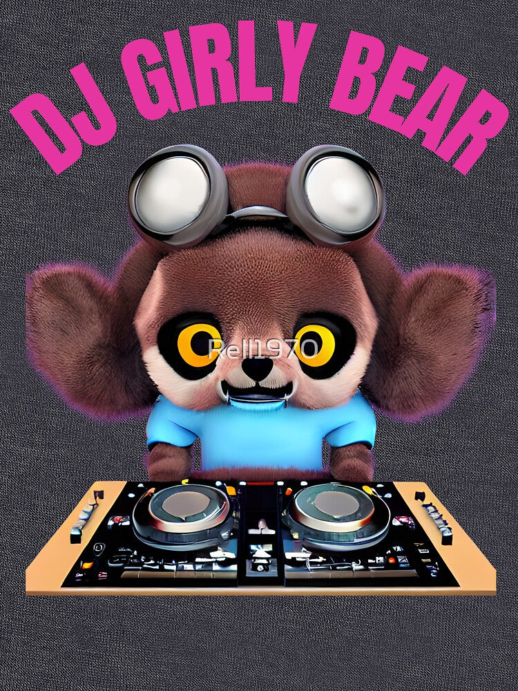 DJ Girly Bear by Rell1970 T-Shirts, Hoodie, Sweatshirt | BlankRebels.com (Image 3)