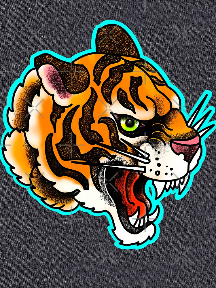 Angry tiger tattoo style by weilertsen T-Shirts, Hoodie, Sweatshirt | BlankRebels.com (Image 3)