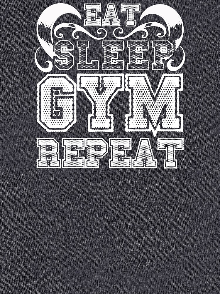 EAT SLEEP GYM REPEAT by marfanna T-Shirts, Hoodie, Sweatshirt | BlankRebels.com (Image 3)