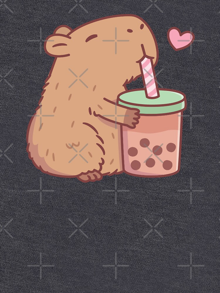 Cute Capybara Loves Bubble Tea T-Shirts, Hoodie, Sweatshirt