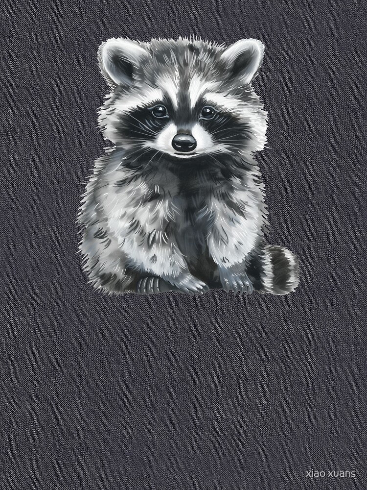 Cute Raccoon Portrait by xiao xuans T-Shirts, Hoodie, Sweatshirt | BlankRebels.com (Image 3)