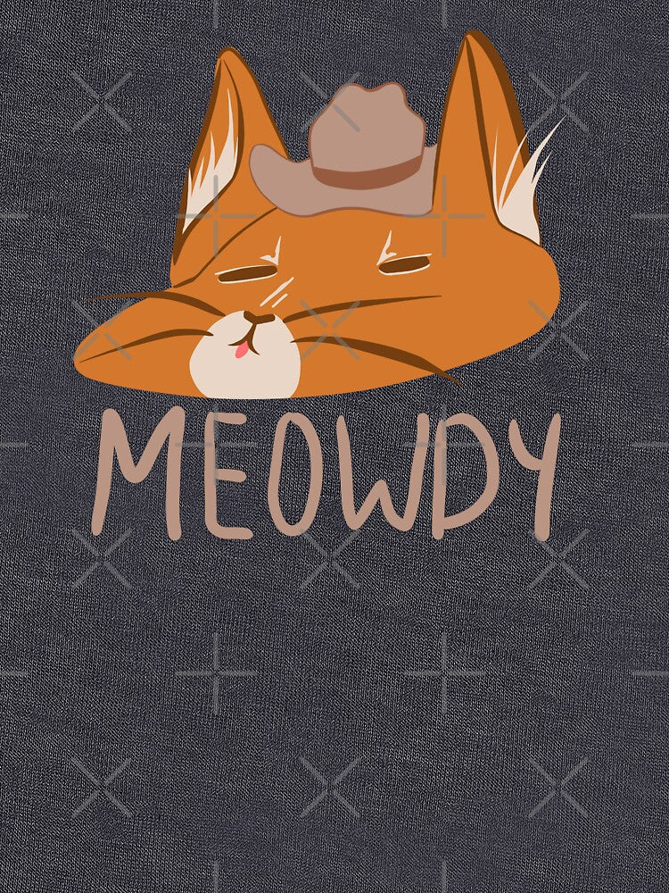 Meowdy Cat with Cowboy Hat by nanidanihani T-Shirts, Hoodie, Sweatshirt | BlankRebels.com (Image 3)