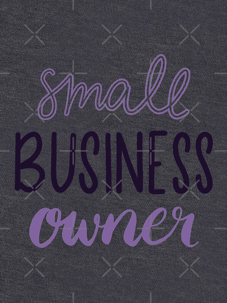Small Business Owner Hand Lettered Design - Lavender and Purple by annedesignco T-Shirts, Hoodie, Sweatshirt (Image 3)