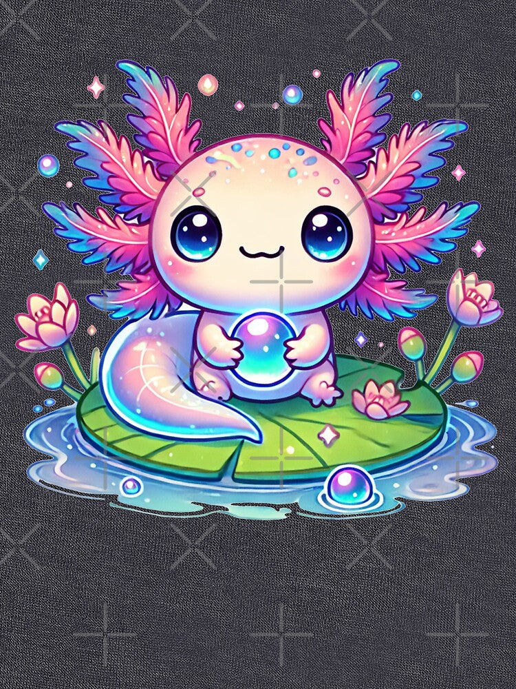 cute axolotl holding a bubble by JonelleTshirts T-Shirts, Hoodie, Sweatshirt | BlankRebels.com (Image 3)
