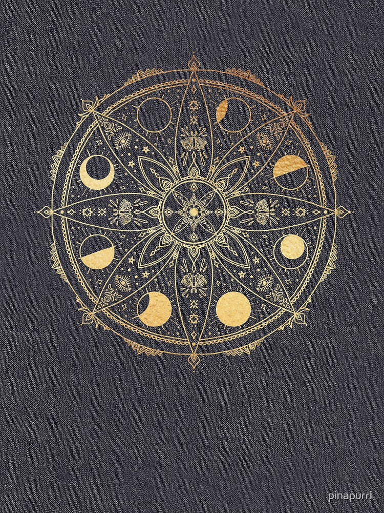 Moon phase mandala by pinapurri T-Shirts, Hoodie, Sweatshirt | BlankRebels.com (Image 3)