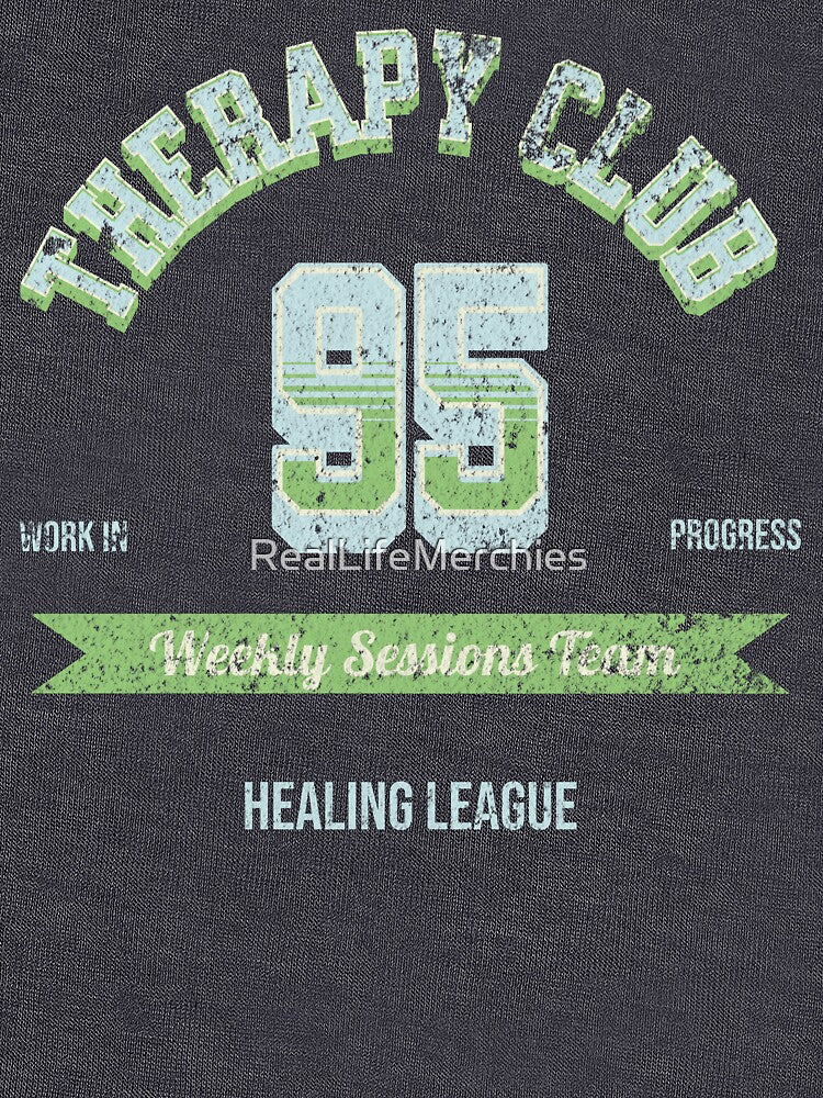 Therapy Club Weekly Session Team Retro Varsity Mental Health Shirt by RealLifeMerchies Hoodie, Sweatshirt (Image 3)