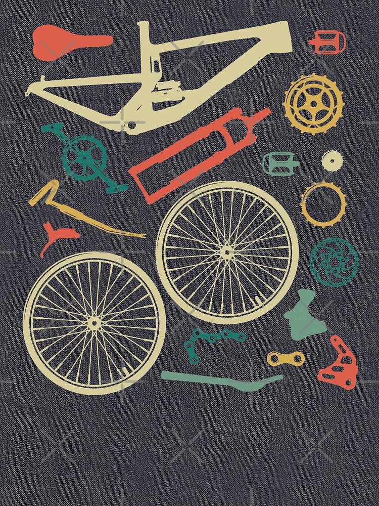 Copy of Santa Cruz Mountain bike parts by BeyondVintage T-Shirts, Hoodie, Sweatshirt | BlankRebels.com (Image 3)