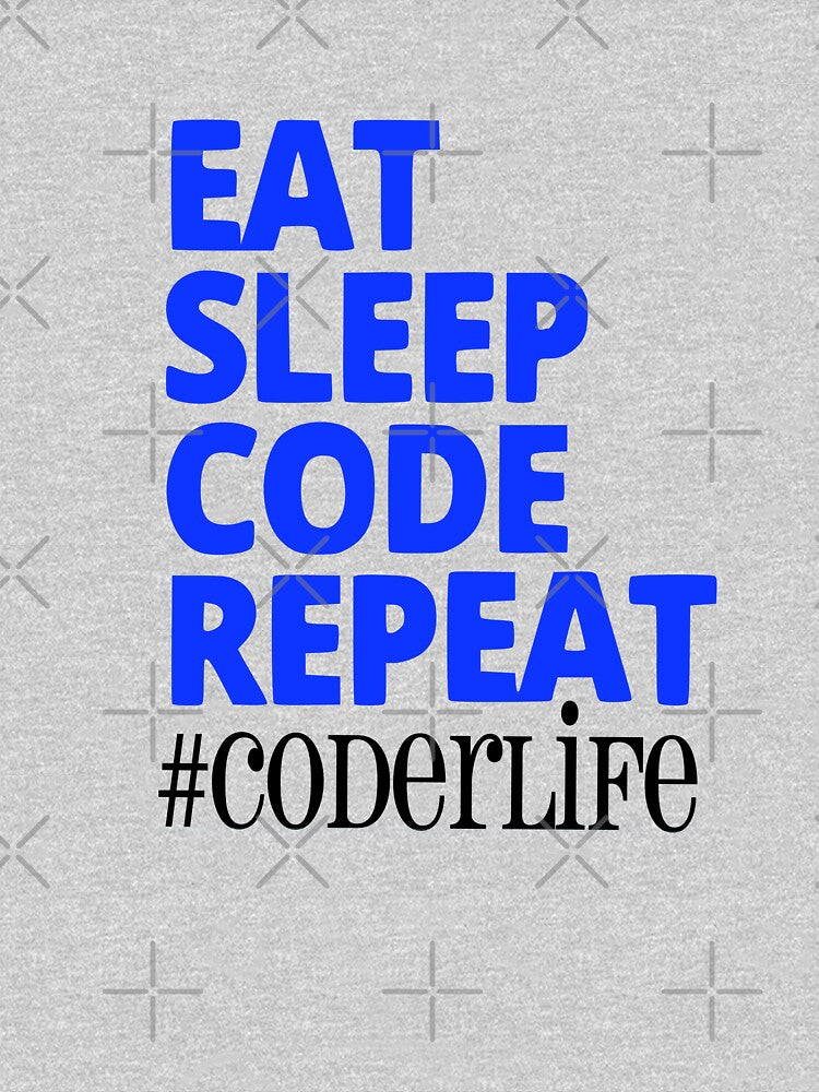 Eat Sleep Code Repeat by CraftyCoderChic T-Shirts, Hoodie, Sweatshirt | BlankRebels.com (Image 3)