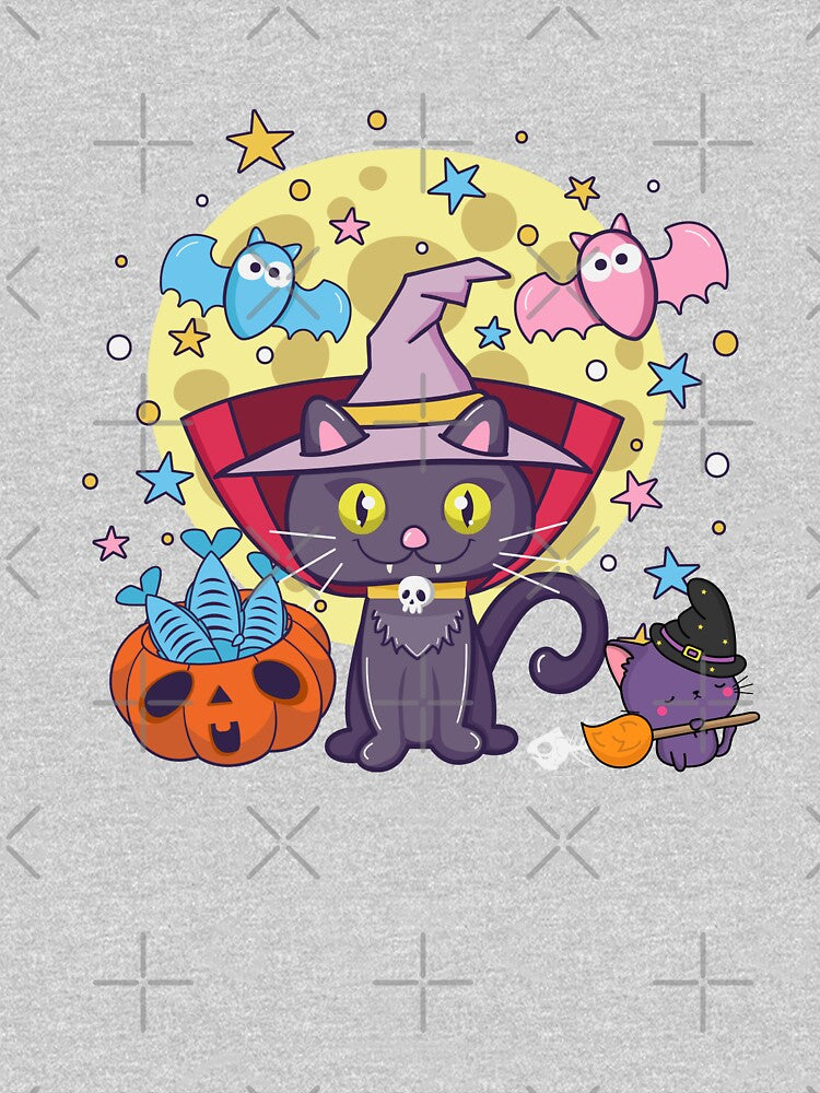 Halloween black cat by Playful Strokes pom@pom T-Shirts, Hoodie, Sweatshirt | BlankRebels.com (Image 3)