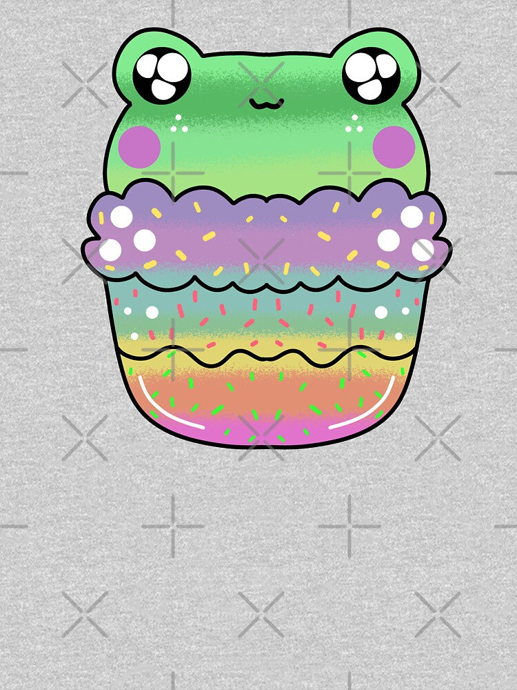 Cute Kawaii Frog Chibi Cake T-Shirts, Hoodie, Sweatshirt