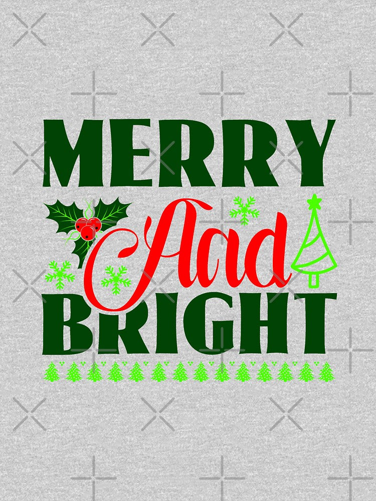 Merry And Bright - Merry Christmas by Delandor T-Shirts, Hoodie, Sweatshirt | BlankRebels.com (Image 3)